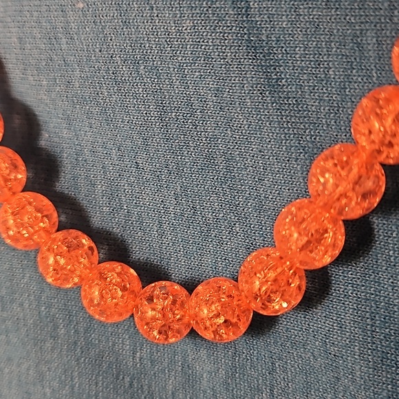 Light Pink Shimmery Necklace and Earring Set - Alex Ryan, by CK Designs - Picture 5 of 5